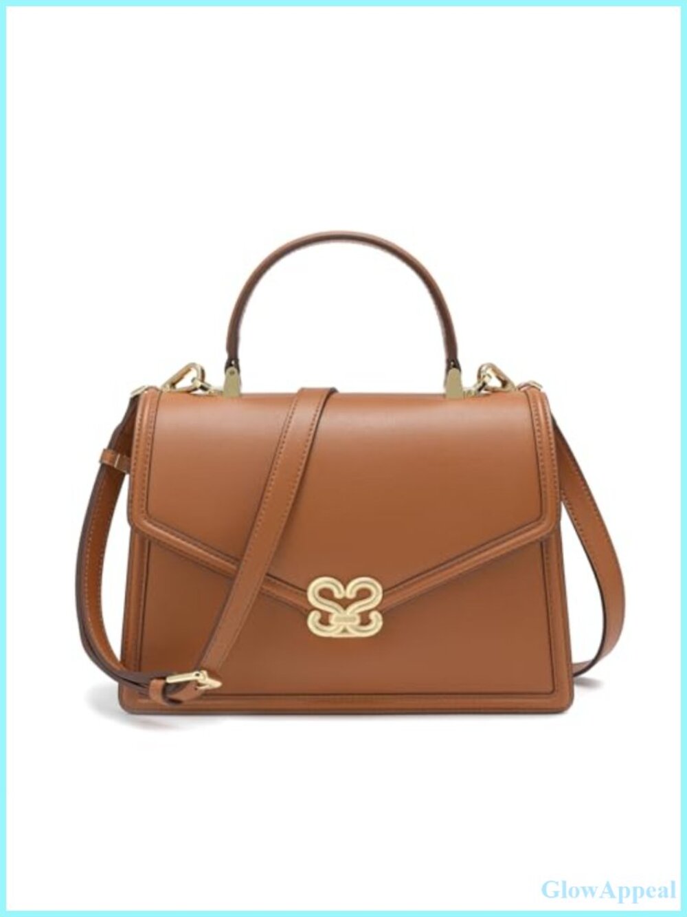 Synthetic Leather Satchel Top Handle Bag Tote Shoulder Purse
